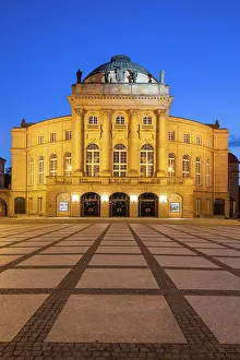 Opera House Prints: Opernhaus (Opera House), Theaterplatz, Chemnitz, Saxony, Germany