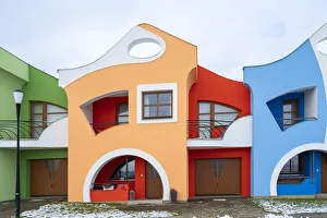 Dwelling Gallery: Opile sklepy houses in winter, Velke Pavlovice, Breclav District, South Moravian Region