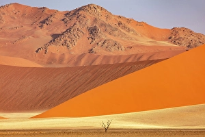 Sossusvlei Prints: Orange sand dunes and mountains