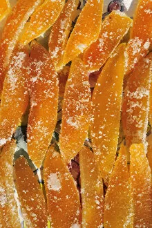 Orange sweets. Setubal, Portugal