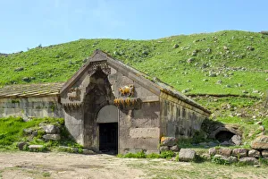 Caravanserai Prints: Orbelians Caravanserai, built in 1332, on the Vardenyats Pass (Selim Pass)