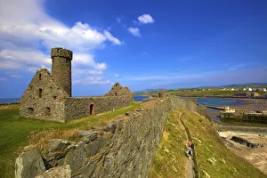 Images Dated 16th August 2013: Original Peel Cathedral, Peel Castle, St. Patricks Isle, Isle of Man