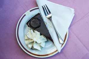 Salzburg Prints: Original Sachertorte chocolate cake, Cafa Sacher, Salzburg, Austria