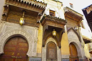 Fes El Bali Prints: Ornate Building Exterior, Sidi Ahmed Tijani Mosque, The Medina, Fes, Morocco
