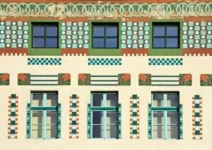 Ornate Collection: Ornate building facade, Preseren Square, Ljubljana, Slovenia