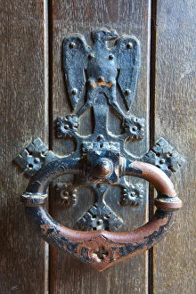 Images Dated 25th May 2012: Ornate door knocker, Hunyadi Castle or Corvins Castle, Hunedoara, Transylvania