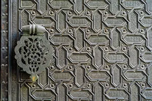 Metal Prints: Ornate door, Seville cathedral, Seville, Andalusia, Spain