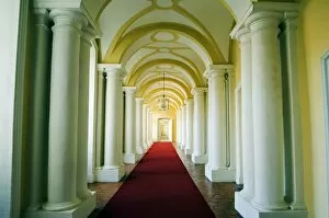 Images Dated 12th September 2006: Ornate interior corridor of the baroque style Rundales Palace