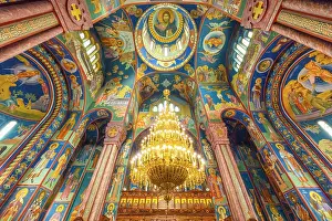 Orthodox Church Prints: Ornate Interior of Sts. Cyril and Methodius Church, Ljubljana, Slovenia, Eastern Europe