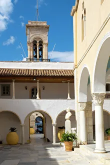 Hydra Prints: Orthodox Cathedral Church, Hydra Town, Hydra (Ydra) Island, Saronic Islands, Greece