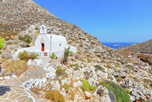 Folegandros Prints: Orthodox chapel, Folegandros Island, Cyclades Islands, Greece