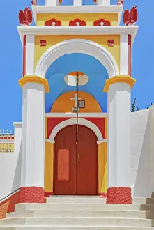 Aegean Prints: Orthodox church, Chorio, Symi Island, Dodecanese Islands, Greece