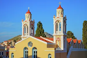 Bell Prints: Orthodox church, Chorio, Symi Island, Dodecanese Islands, Greece