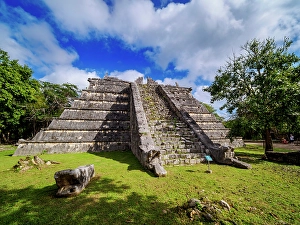 Ossuary Prints: The Ossuary, Chichen Itza, Yucatan State, Mexico