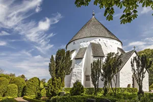 Round Church Prints: Osterlars Kirke church on Bornholm, Denmark