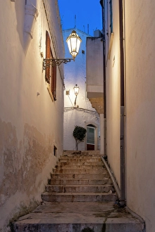 Blue Hour Prints: Ostuni, Brindisi, Puglia. Blue hour