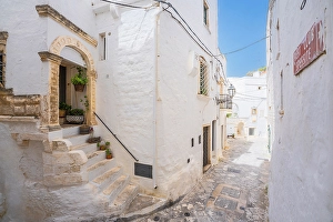 Ostuni Prints: Ostuni, town in Puglia, Southern Italy. Brindisi Province