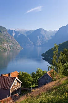 Images Dated 24th February 2010: Otternes Mountain village, nr Flam, Aurlandsfjord, Norway