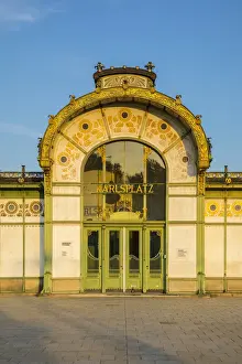Otto Wagner Pavillion, Karlsplatz, Vienna, Austria