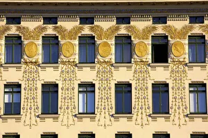 Otto Wagners Art Nouveau Apartments, Vienna, Austria, Central Europe
