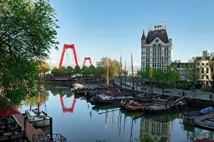 Rotterdam Prints: Oude Haven Old Port, Holland, Rotterdam, Netherlands