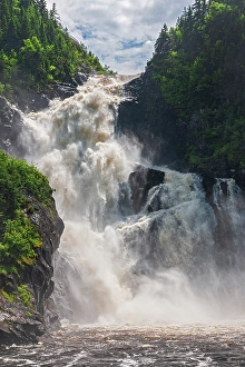 Chambord Prints: Ouiatchouan River at Ouiatchouan Falls. Chambord. Val-Jalbert, Quebec, Canada