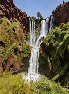 Ouzoud Falls, waterfall located near the Middle Atlas village of Tanaghmeilt