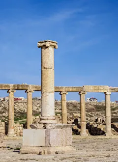 Jerash Prints: Oval Plaza, Jerash, Jerash Governorate, Jordan