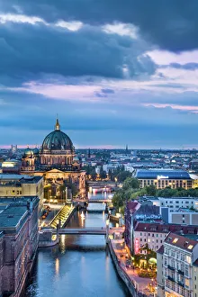 Overview, Berlin Dom and Spree River, Berlin, Germany