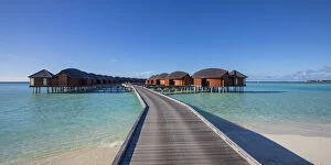 Overwater bungalows, Anantara Dhigu resort, South Male Atoll, Maldives