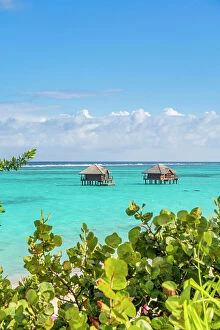 Images Dated 6th April 2023: Overwater huts, Mandarin Oriental Hotel, , Canouan Island, Grenadine Islands
