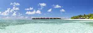 Images Dated 11th May 2016: Overwater villas at Olhuveli Beach and Spa Resort, South Male Atoll, Kaafu Atoll