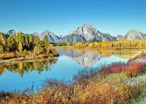 Jackson Hole Prints: Oxbow Bend with Mount Moran in the Background, Grand Teton National Park, Wyoming, USA