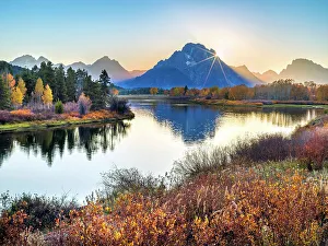 Wyoming Prints: Oxbow Bend with Mount Moran in the Background, Grand Teton National Park, Wyoming, USA