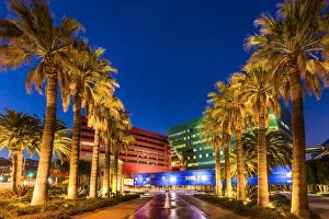 Images Dated 17th April 2018: Pacific Design Center at Night, Los Angeles, California, USA