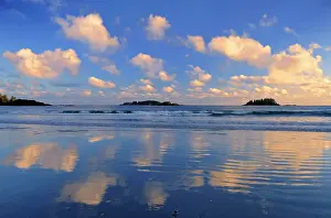 Provinces Prints: Pacific Ocean reflection Pacific Rim National Park, British Columbia, Canada
