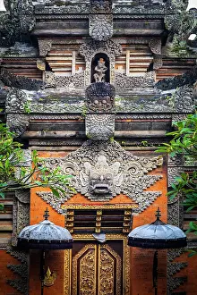 Temples Prints: Paduraksa (kori) gateway, Pura Taman Kemuda Saraswati (Water Palace)