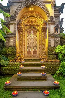 Doors Prints: Paduraksa (kori) gateway, Ubud, Bali, Indonesia