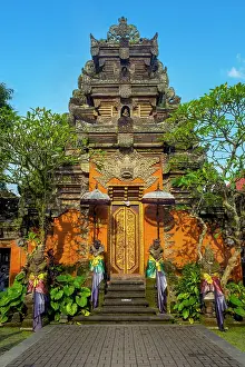 Temples Prints: Paduraksa (kori) gateway, Ubud Palace, Ubud, Bali, Indonesia