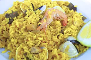 Saffron Prints: Paella, Las Palmas de Gran Canaria, Gran Canaria, Canary Islands, Spain, Atlantic Ocean
