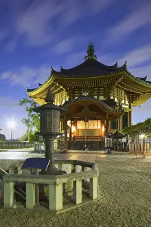 Pagoda at Kofuku-ji Temple (UNESCO World Heritage Site) at dusk, Nara, Kansai, Japan