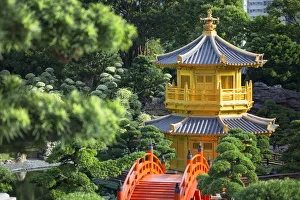 Pagoda in Nan Lian Garden at Chi Lin Nunnery, Diamond Hill, Kowloon, Hong Kong