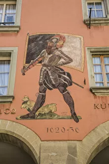 Images Dated 29th July 2014: Painted building, Burgdorf, Emmental Valley, Berner Oberland, Switzerland
