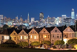 Califormia Prints: The Painted Ladies with downtown San Francisco in the distance