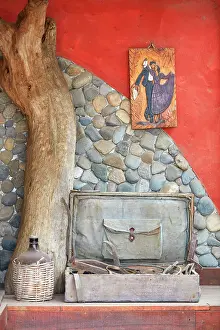 Dance Prints: A painting of a traditional Chalan'and Amazona'dancing Marinera'at Casa Alcor