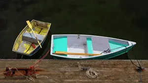 Rust Prints: Pair of rowboats at rest, Port Clyde, Maine, USA