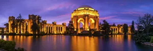 Palace of Fine Arts at Night, Presidio Park, San Francisco, California, USA Palace of Fine Arts at Night, Presidio Park, San Francisco, California, USA