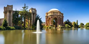 Waterside Prints: Palace of Fine Arts in Presidio Park, San Francisco, California, USA