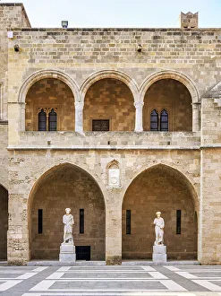 Palace of the Grand Master of the Knights of Rhodes, Medieval Old Town, Rhodes City, Rhodes Island, Dodecanese, Greece