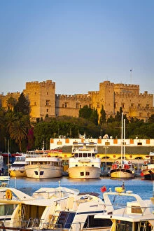 Dodecanese Islands Gallery: Palace of the Grand Masters & Mandraki Harbour, Rhodes Town, Rhodes, Greece
